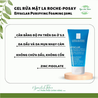 Sữa rửa mặt da dầu mụn LRP Effaclar Purifying Foaming Gel Cleanser 400ml