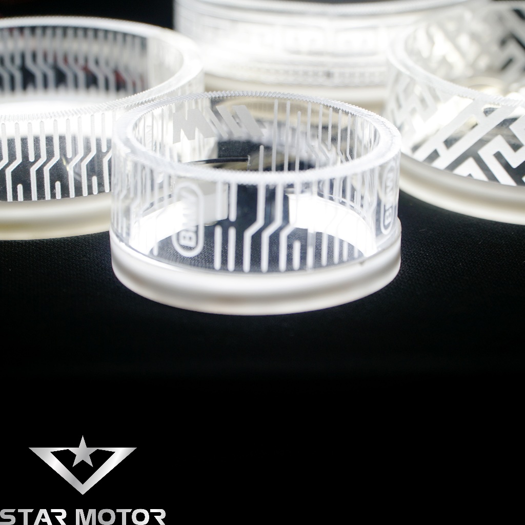 Vòng thiên thần khắc hoạ tiết 3D trang trí dành cho bi cầu 3.0