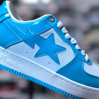 Giày sneaker ape bape star "unc blue/orange/green"