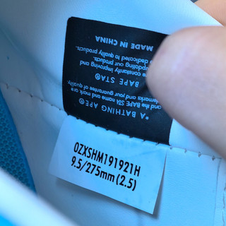 Giày sneaker ape bape star "unc blue/orange/green"