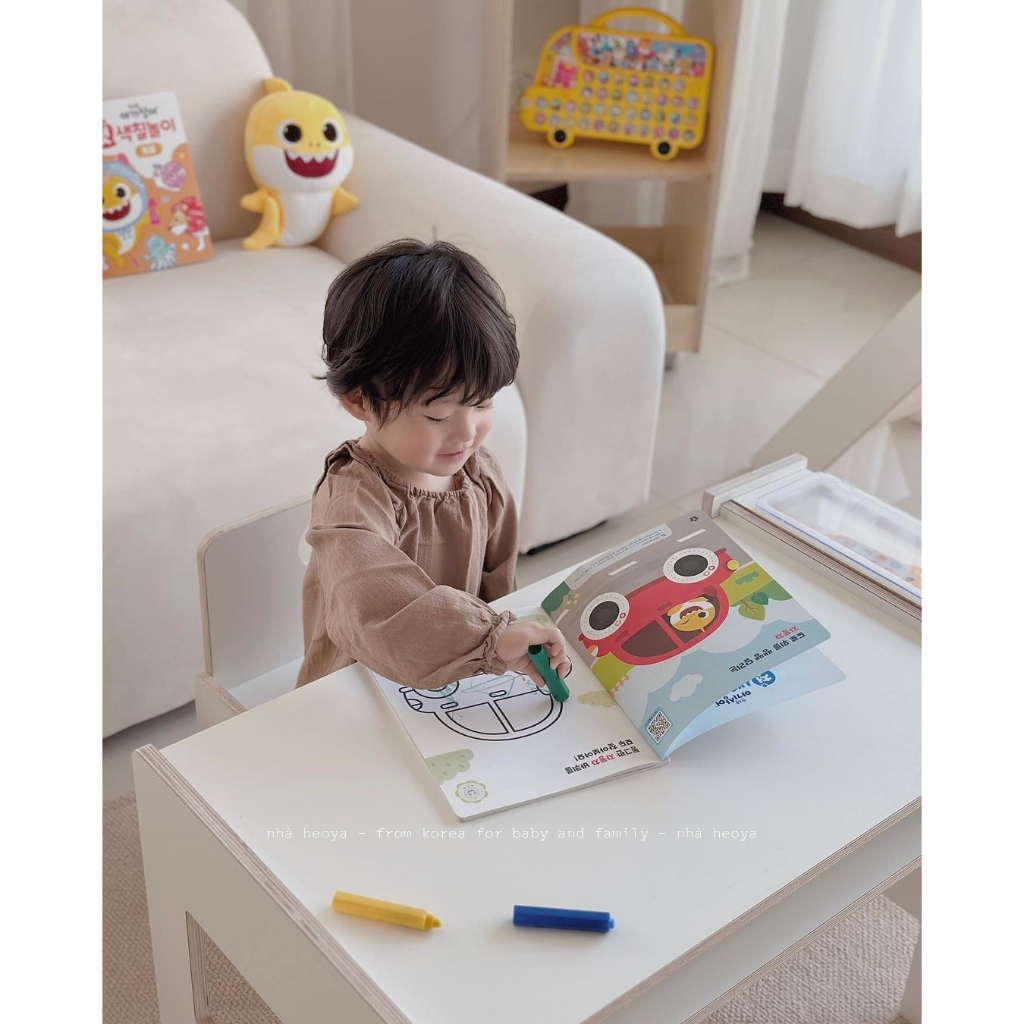 SÁCH TÔ MÀU PINKFONG BABYSHARK CHẤT LIỆU CAO CẤP DÀNH CHO BÉ