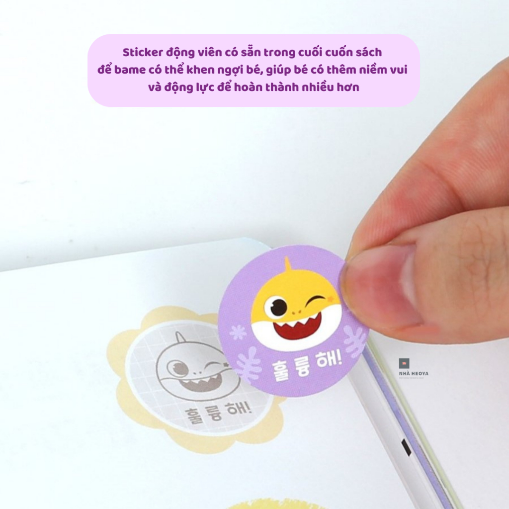 SÁCH TÔ MÀU PINKFONG BABYSHARK CHẤT LIỆU CAO CẤP DÀNH CHO BÉ