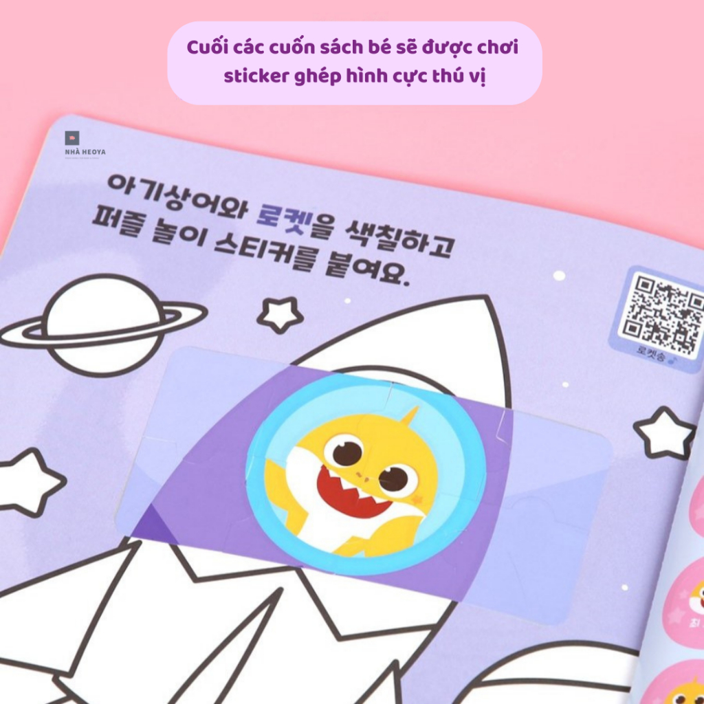 SÁCH TÔ MÀU PINKFONG BABYSHARK CHẤT LIỆU CAO CẤP DÀNH CHO BÉ