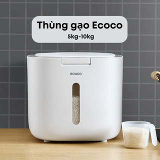Thùng đựng gạo thông minh chống ẩm, chống mối mọt cao cấp Ecoco 5kg, 10kg