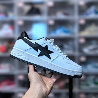 giày sneaker ape bape star "JJJJound black/ noble red/brown"