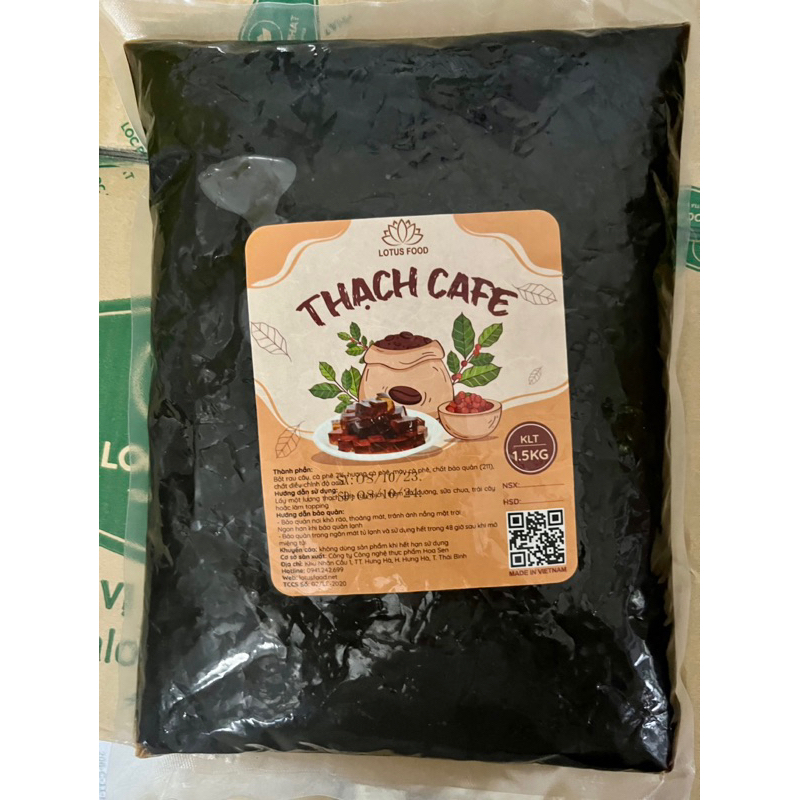 THẠCH CAFE - LOTUS FOOD - bịch 1.5kg