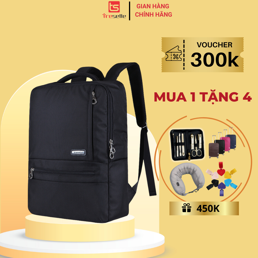 Balo đa năng Tresette cao cấp nhập khẩu Hàn Quốc TR - 5C207 Black dành cho nam và nữ