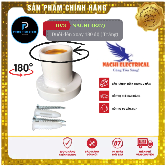 Đuôi đèn xoay 180 độ DV3 (NACHI)