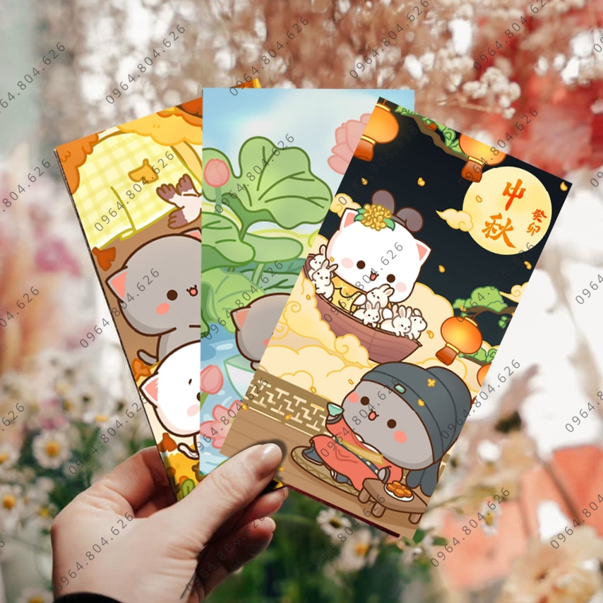 Bao lì xì 2024 đẹp tết cute dễ thương HÌNH GẤU đáng yêu bộ 6 chiếc HÀNG LOẠI 1