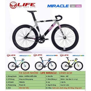 xe đạp Fixed gear life Miracle