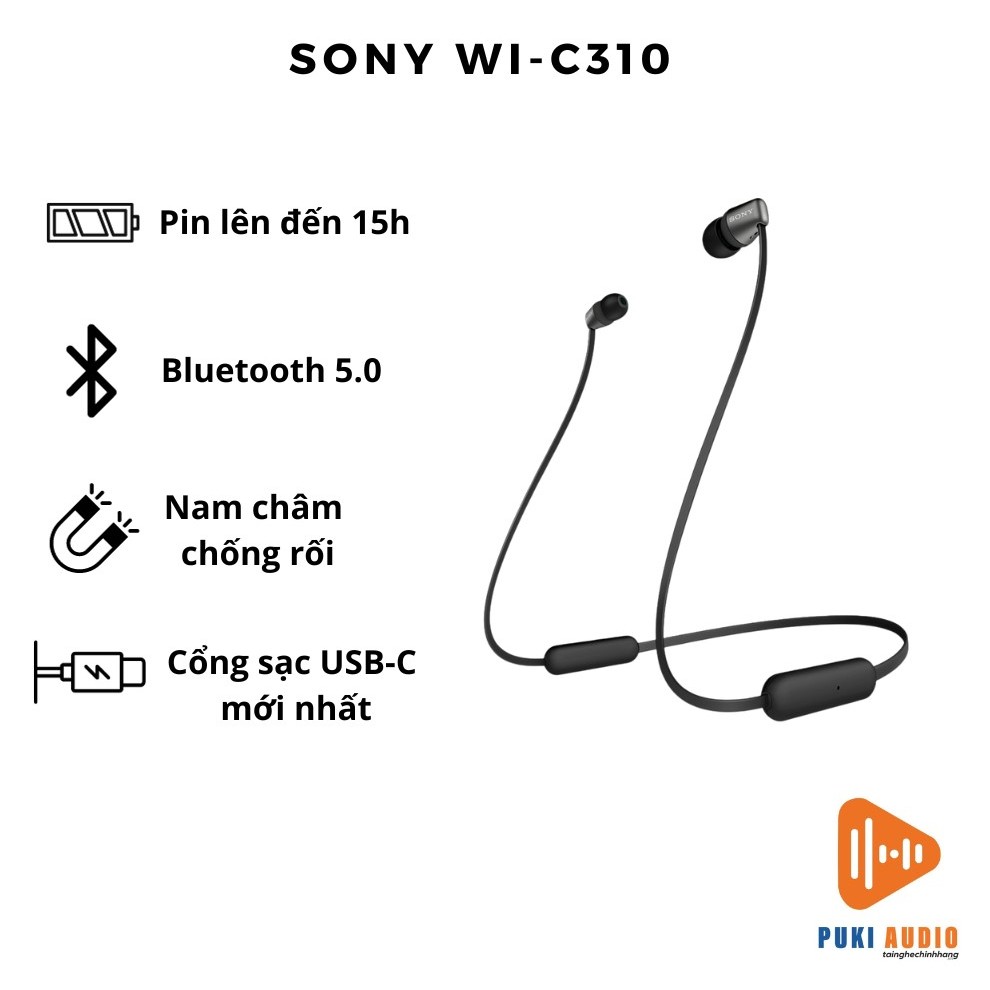 Tai nghe Bluetooth Sony WI C310 Chính Hãng Bảo Hành 3 Tháng