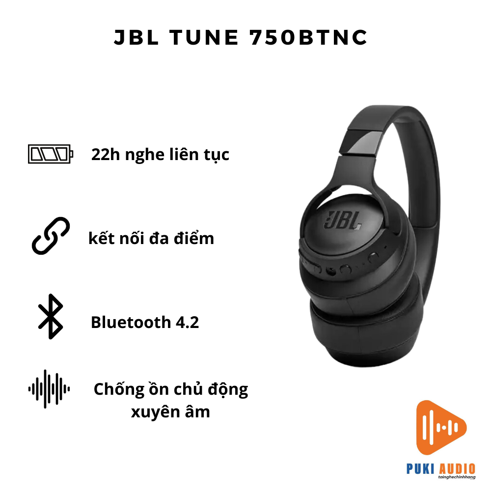 Tai nghe Bluetooth JBL Tune 750BTNC -Tai nghe Chụp tai JBL TUNE 750BTNC