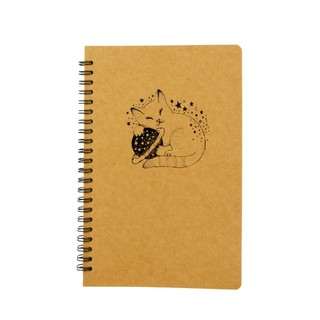 Sổ Kraft A5 - Sổ Kraft Nguyễn Trắc - Sổ Răng Cưa Giấy Kraft A5 - 120 Trang Kraft 80gsm