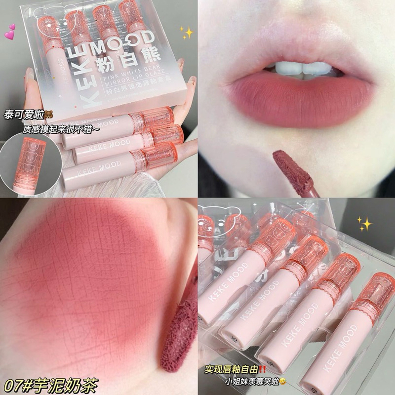 Set 4 cây son lì nội địa Trung