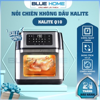  Nồi Chiên Không Dầu Kalite Q10 1800W-10Lit Xiên Lồng Quay Khi Nướng Hàng Chính Hãng 