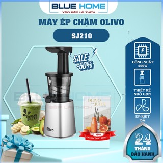 Máy ép chậm olivo sj210, công suất 200w ép kiệt bã trái cây rau củ, thiết kế nhỏ gọn, hàng chính hãng