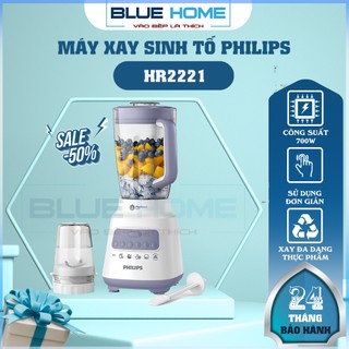 Máy xay sinh tố philips hr2221/00, 700w - 1.5lit, hàng chính hãng