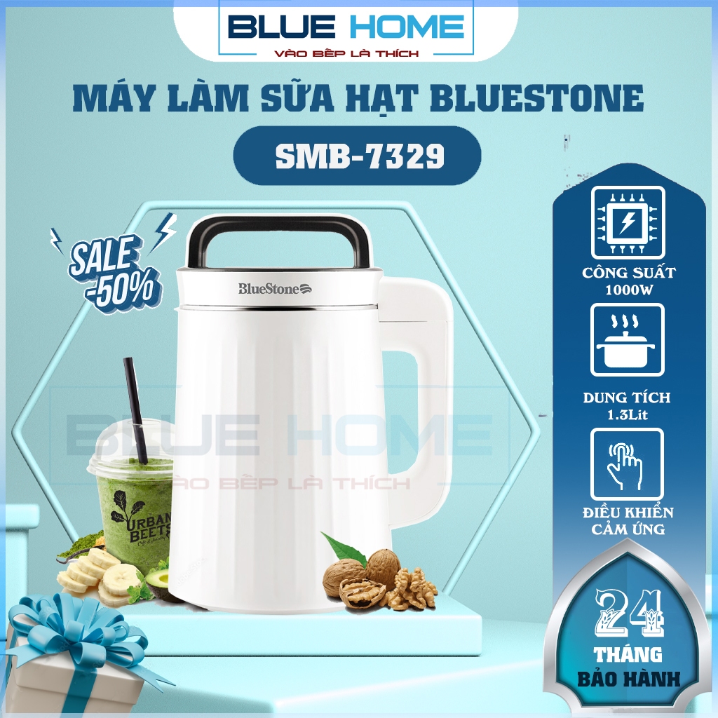 Máy Làm Sữa Hạt Đa Năng BlueStone SMB-7329, 1.3Lít - 1000W, Hàng Chính Hãng