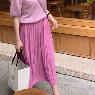 Chân váy dập ly nhỏ dáng dài xoè QC mẫu mới - Lumii