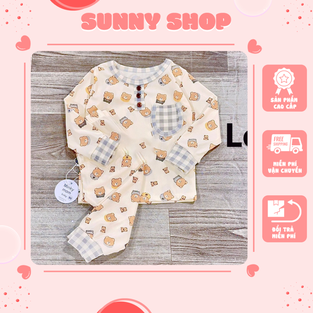 SUNNY SHOP - Set Len Tăm Cho Bé Trai, Bé Gái 10kg Đến 20kg
