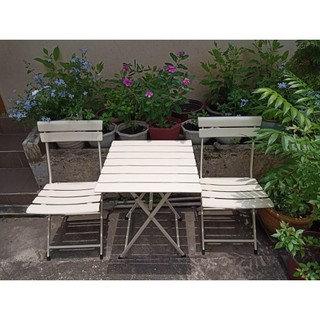 [Mua lẻ như sỉ]Bộ bàn ghế  Fansipan mini- Bàn ghế cafe gấp gọn-Bàn ghế ban công