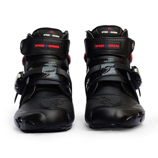 Giày đi motor speed biker dây rút a09003
