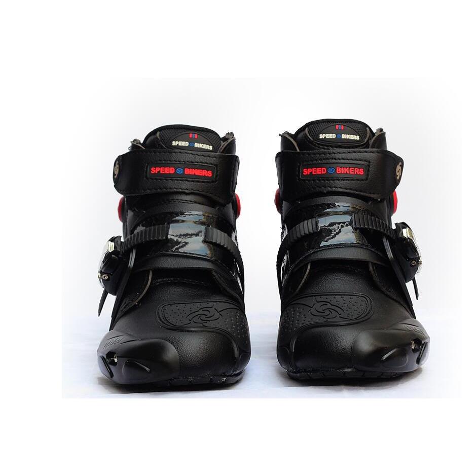 Giày đi motor Speed Biker dây rút A09003