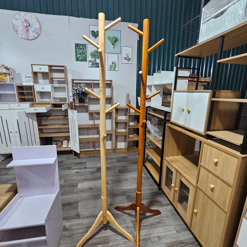 🍀💥FREESHIP🍀💥 Cây Treo Đồ Xào Treo Quần záo Gỗ Cao Su Hàng Loại 1