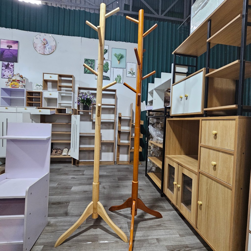 🍀💥FREESHIP🍀💥 Cây Treo Đồ Xào Treo Quần záo Gỗ Cao Su Hàng Loại 1