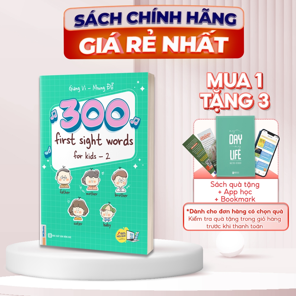Sách 300 First Sight Words For Kid - Tập 2 - Tiếng Anh Cho Trẻ Em - MCBooks