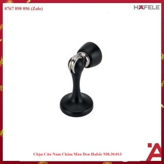 Chặn cửa nam châm màu đen mờ hafele 938.30.013
