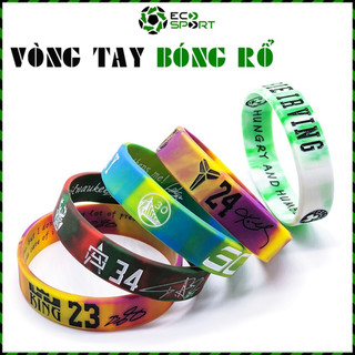 Vòng Tay Bóng Rổ Phát Sáng Vòng Đeo Tay Cao Su NBA Phản Quang Kobe King Jame Durant Kyrie Giannis Curry Harden ECO SPORT