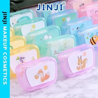 Khay gương mini đựng lens gồm dụng cụ đeo và khay đơn chính hãng JINJI