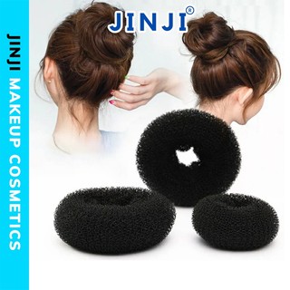 Độn phồng tóc nữ bộ 3 chiếc độn búi tóc màu đen chuyên dùng làm tóc JINJI