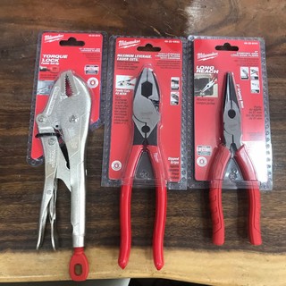 Combo Kìm MILWAUKEE (Kìm mũi nhọn, Kìm cắt cáp, Kìm chết, kìm mỏ quạ...