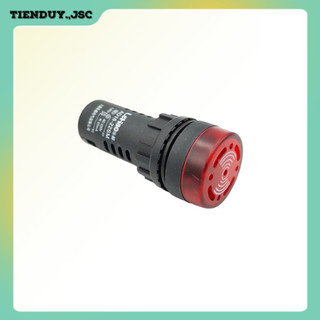 Đèn báo động có còi phi 22mm màu đỏ AD16-22SM điện áp 24VDC, 220VAC gắn tủ điện