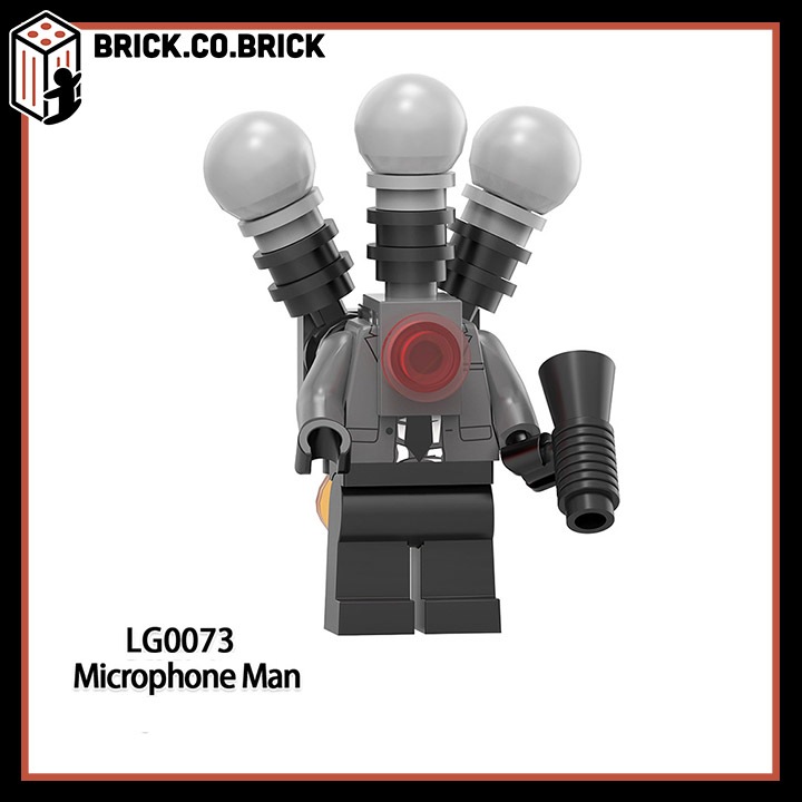 Sikibidi Toilet Mô hình Lắp ráp Vệ Sinh Người  Giám Sát Dòng Đồ chơi Người Micro Người Tín Hiệu Người Lắp  ráp LG1011