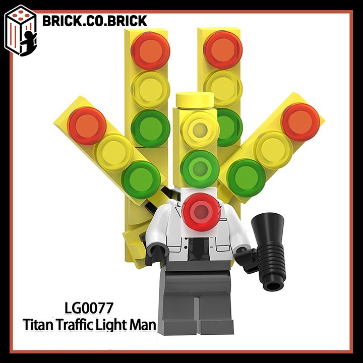 Sikibidi Toilet Mô hình Lắp ráp Vệ Sinh Người  Giám Sát Dòng Đồ chơi Người Micro Người Tín Hiệu Người Lắp  ráp LG1011