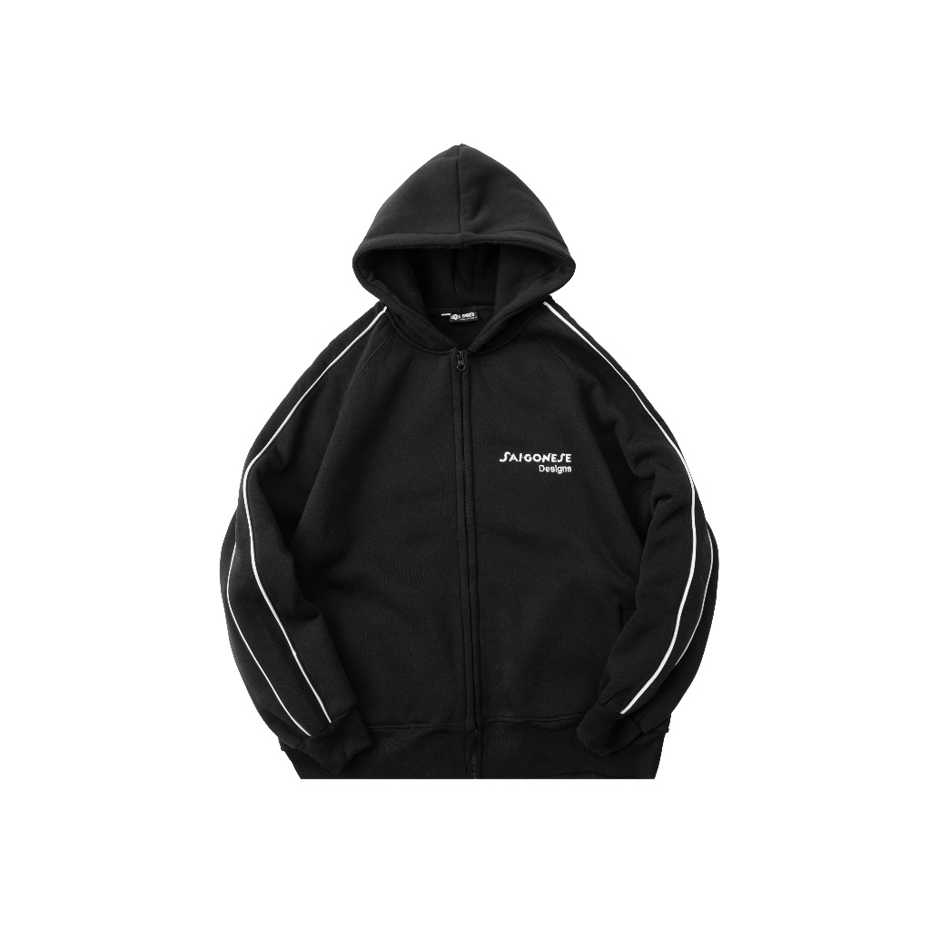 Áo Khoác Hoodie SAIGONESE Form Boxy Unisex Nam Nữ 4 Màu