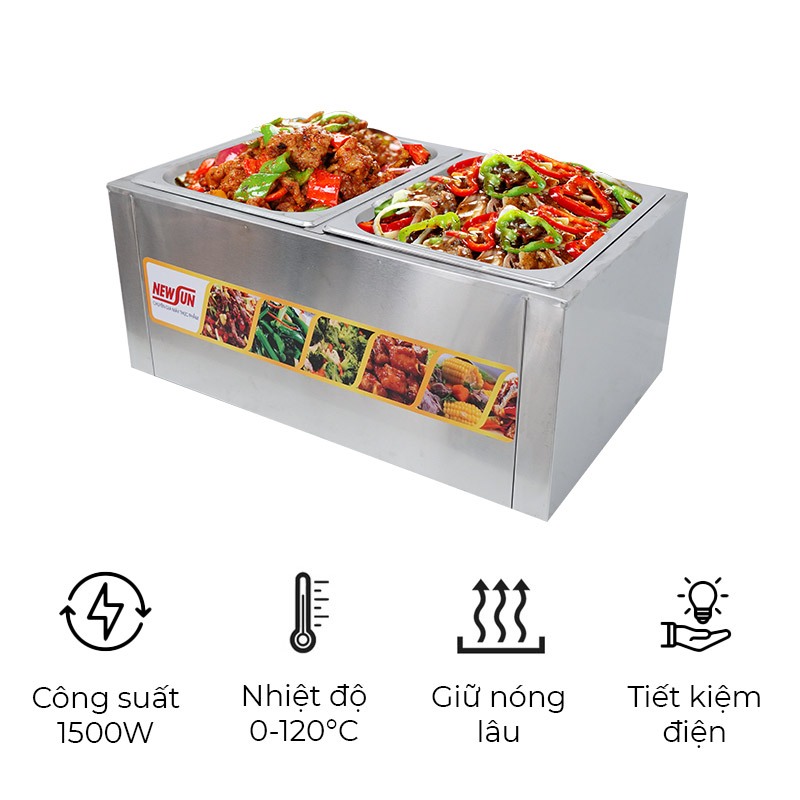 Bàn hâm nóng thức ăn mẫu A NEWSUN (Gía bán chưa bao gồm phí Newsun vận chuyển)