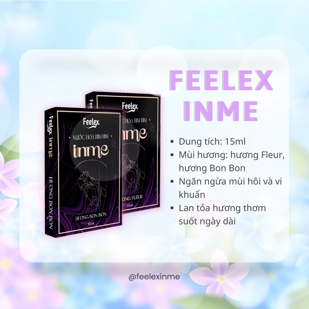 Nước hoa vùng kín Intimate perfume Feelex hương thơm quyến rũ, ngọt ngào