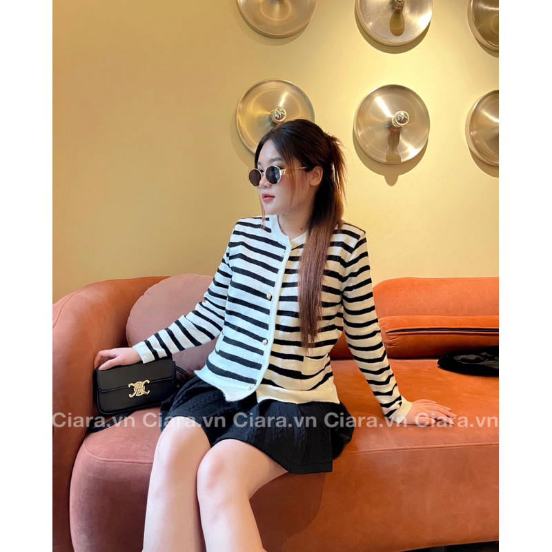 Áo cardigan kẻ