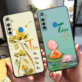 Ốp lưng realme c3 / 5 / realme 5i / realme q / realme 5 pro / realme c3 thư pháp tâm an,chữ tâm,tài,lộc,phong thủy