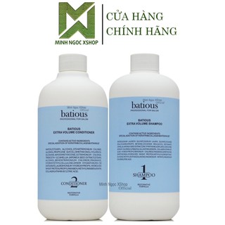 Dầu gội xả tăng phồng Batious Extra Volume xanh 500ML