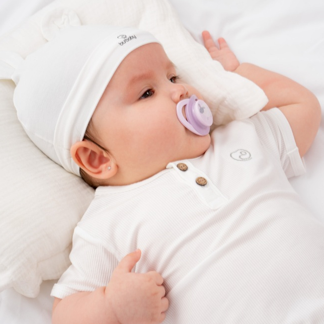 Mũ tròn sơ sinh giữ ấm dễ thương dành cho các bé - Buganik AOC192200 | Phụ kiện BU Baby chính hãng