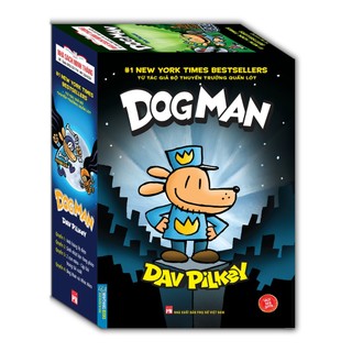 Sách - hộp dog man trọn bộ 4 tập