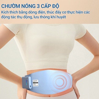 Đai massage bụng EMS SD8025, đai chườm nóng hỗ trợ giảm mỡ bụng, thon bụng