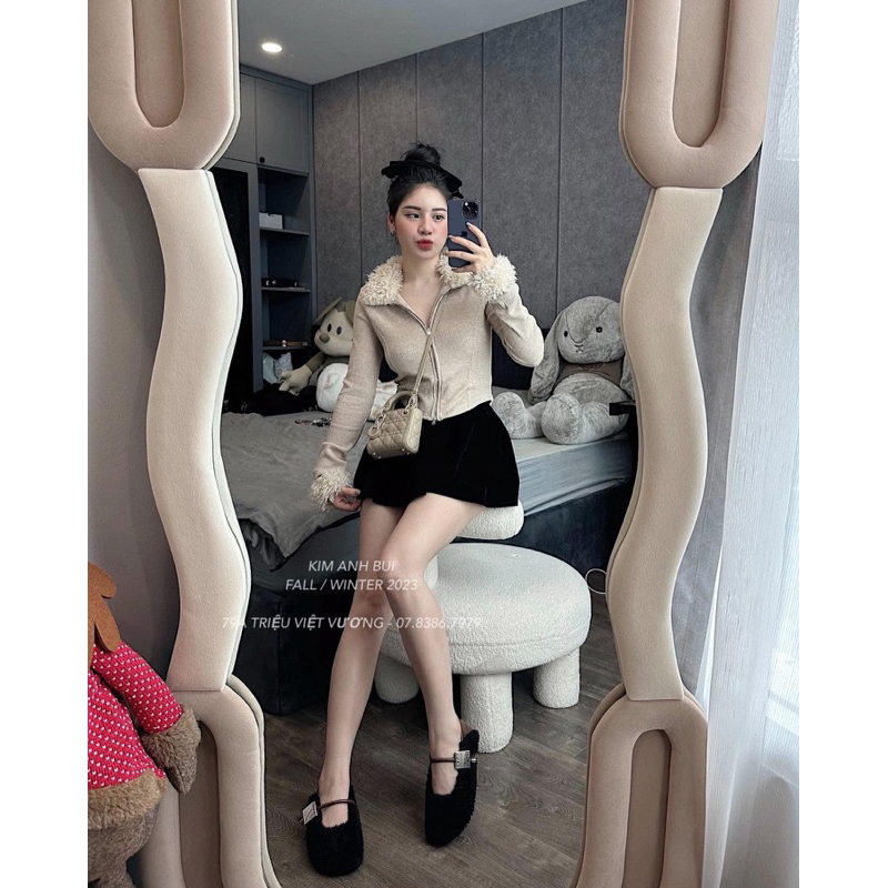 ÁO LEN TĂM CỔ LÔNG + TAY KAB SANG CHẢNH