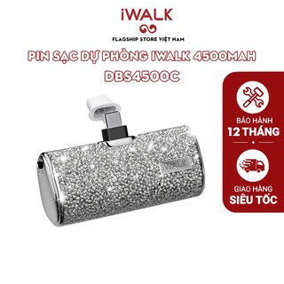 Pin sạc dự phòng iwalk 4500mah dbs4500c type c i kim cương lấp lánh i sạc nhanh i bảo hành 18 tháng 1 đổi 1