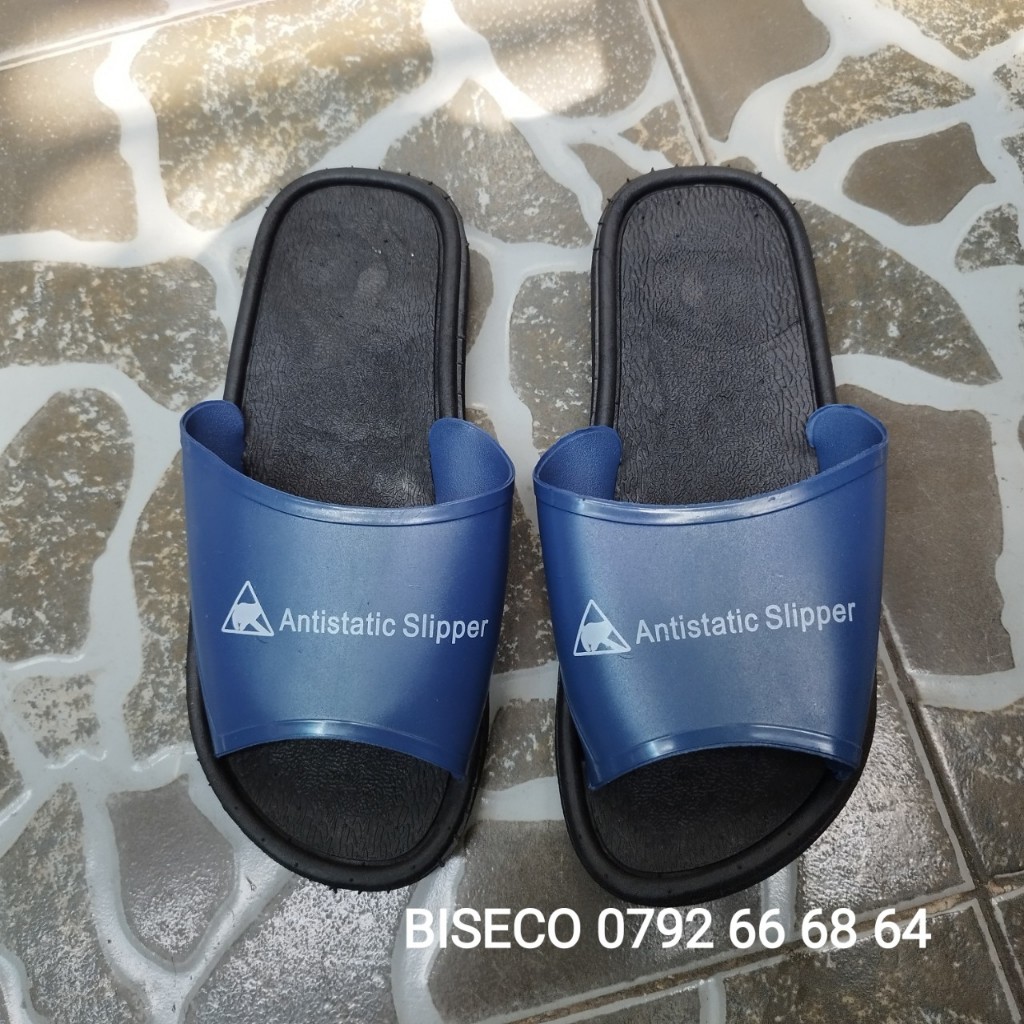 Dép PVC Xanh Đen - Chống Tĩnh Điện